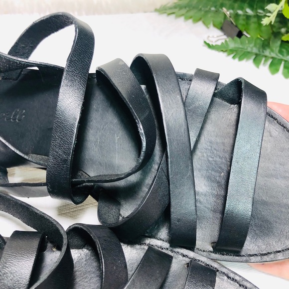 Madewell boardwalk black strap sandals size 8 - Picture 6 of 8